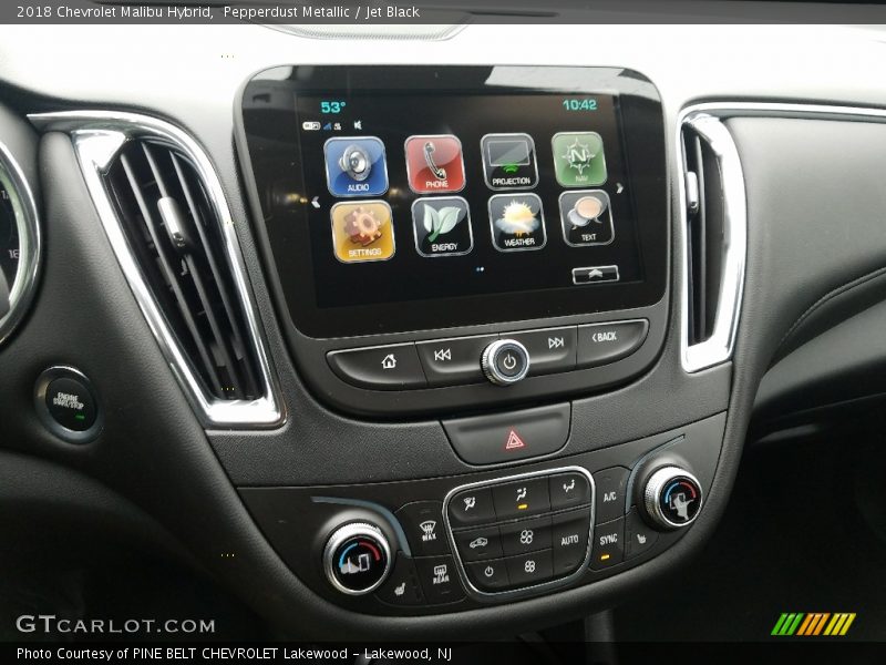 Pepperdust Metallic / Jet Black 2018 Chevrolet Malibu Hybrid