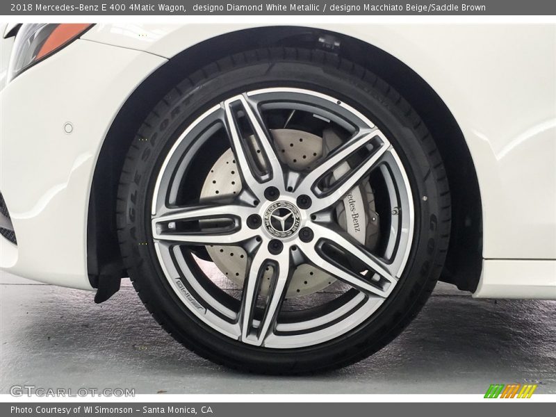 designo Diamond White Metallic / designo Macchiato Beige/Saddle Brown 2018 Mercedes-Benz E 400 4Matic Wagon