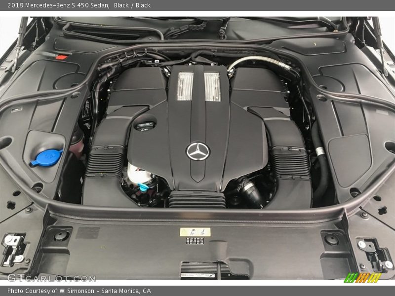 Black / Black 2018 Mercedes-Benz S 450 Sedan