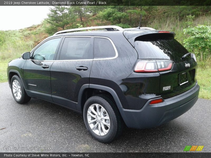 Diamond Black Crystal Pearl / Black 2019 Jeep Cherokee Latitude