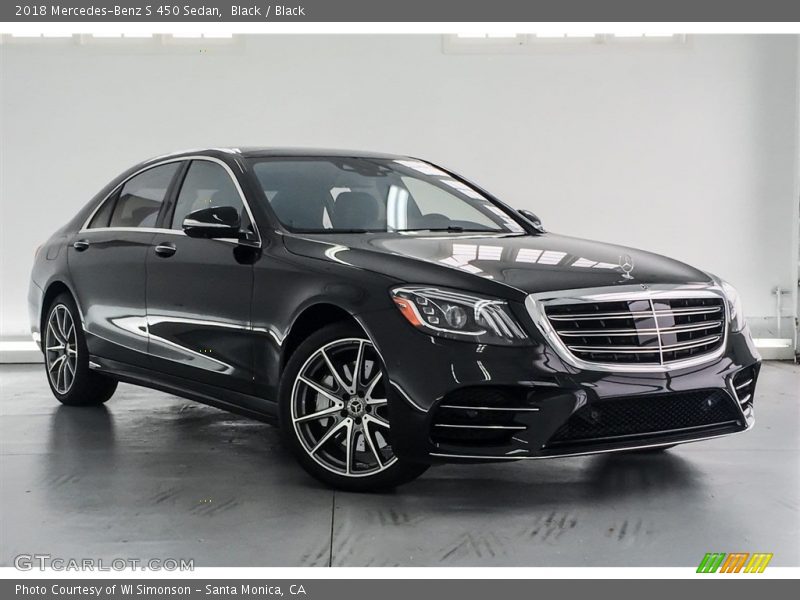 Black / Black 2018 Mercedes-Benz S 450 Sedan