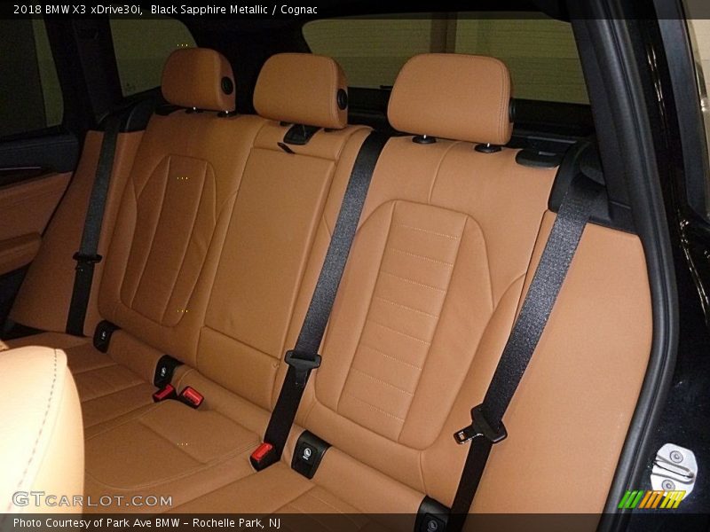 Black Sapphire Metallic / Cognac 2018 BMW X3 xDrive30i