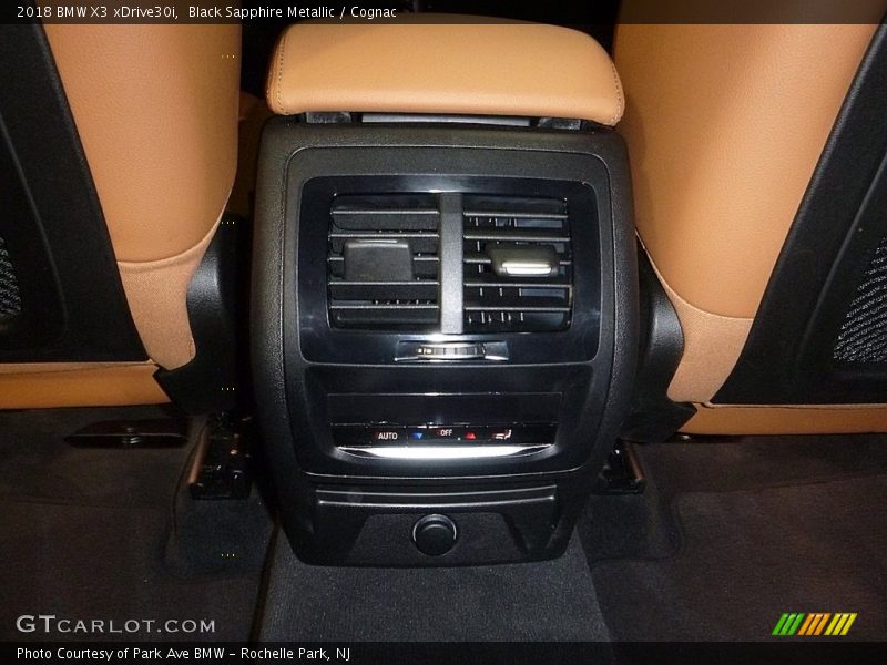 Black Sapphire Metallic / Cognac 2018 BMW X3 xDrive30i