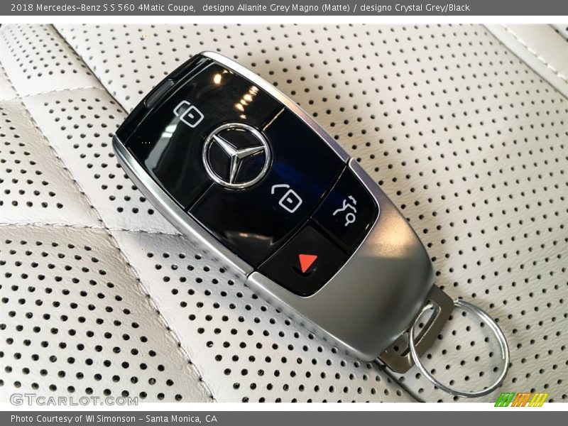 designo Allanite Grey Magno (Matte) / designo Crystal Grey/Black 2018 Mercedes-Benz S S 560 4Matic Coupe