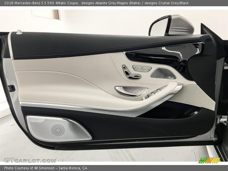 designo Allanite Grey Magno (Matte) / designo Crystal Grey/Black 2018 Mercedes-Benz S S 560 4Matic Coupe