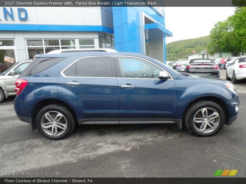 Patriot Blue Metallic / Light Titanium/Jet Black 2017 Chevrolet Equinox Premier AWD