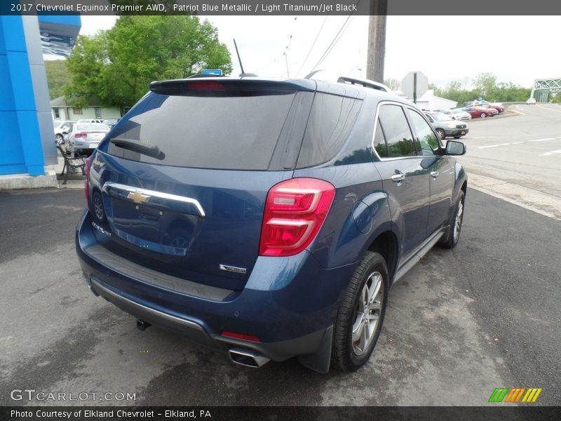 Patriot Blue Metallic / Light Titanium/Jet Black 2017 Chevrolet Equinox Premier AWD