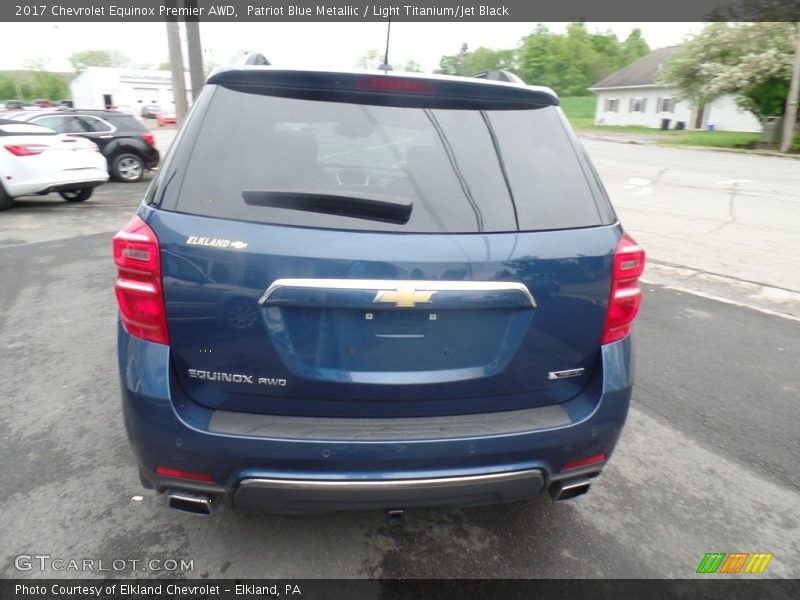 Patriot Blue Metallic / Light Titanium/Jet Black 2017 Chevrolet Equinox Premier AWD