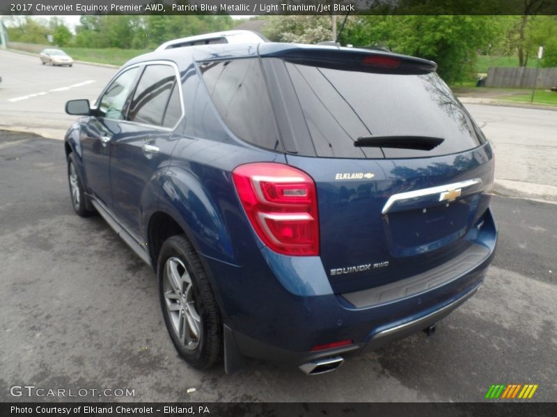 Patriot Blue Metallic / Light Titanium/Jet Black 2017 Chevrolet Equinox Premier AWD