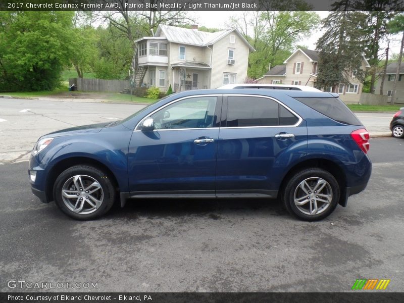 Patriot Blue Metallic / Light Titanium/Jet Black 2017 Chevrolet Equinox Premier AWD