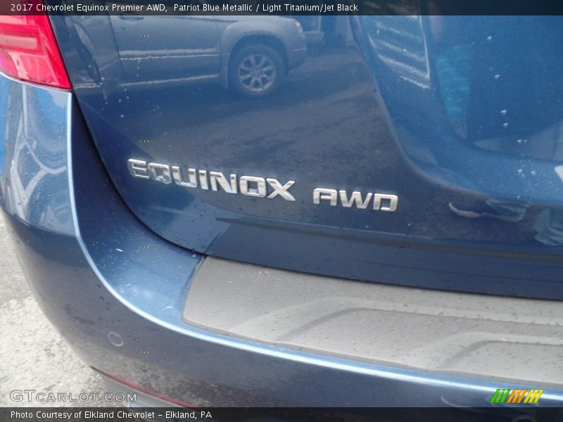 Patriot Blue Metallic / Light Titanium/Jet Black 2017 Chevrolet Equinox Premier AWD