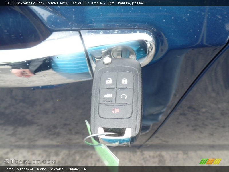 Patriot Blue Metallic / Light Titanium/Jet Black 2017 Chevrolet Equinox Premier AWD