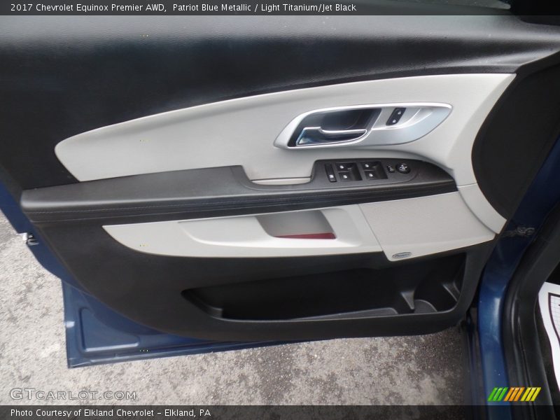 Patriot Blue Metallic / Light Titanium/Jet Black 2017 Chevrolet Equinox Premier AWD