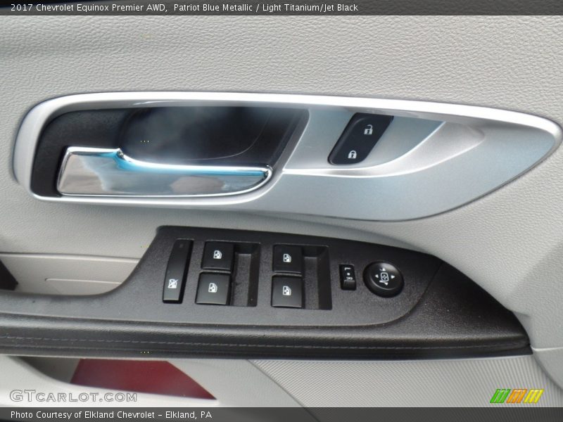 Patriot Blue Metallic / Light Titanium/Jet Black 2017 Chevrolet Equinox Premier AWD