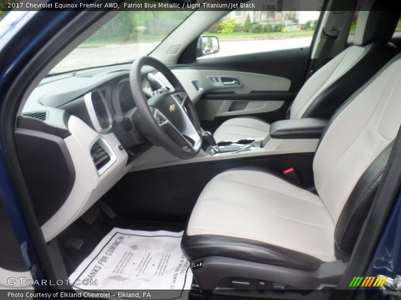 Patriot Blue Metallic / Light Titanium/Jet Black 2017 Chevrolet Equinox Premier AWD