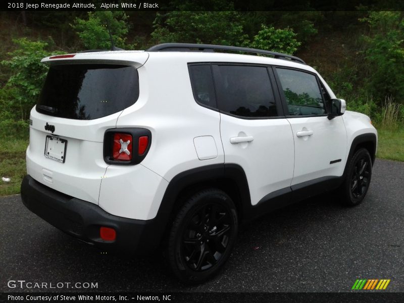 Alpine White / Black 2018 Jeep Renegade Altitude