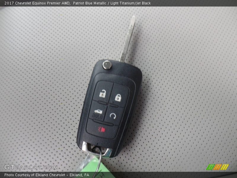 Patriot Blue Metallic / Light Titanium/Jet Black 2017 Chevrolet Equinox Premier AWD