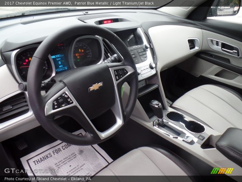 Patriot Blue Metallic / Light Titanium/Jet Black 2017 Chevrolet Equinox Premier AWD