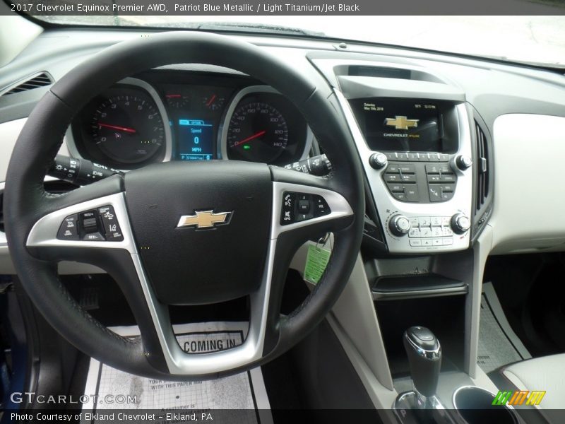 Patriot Blue Metallic / Light Titanium/Jet Black 2017 Chevrolet Equinox Premier AWD