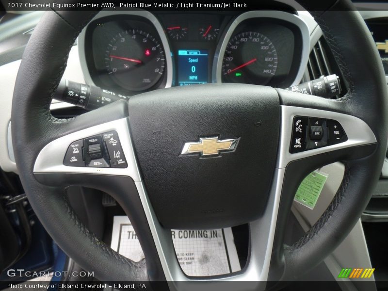 Patriot Blue Metallic / Light Titanium/Jet Black 2017 Chevrolet Equinox Premier AWD