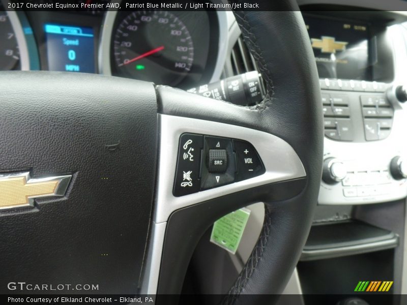 Patriot Blue Metallic / Light Titanium/Jet Black 2017 Chevrolet Equinox Premier AWD