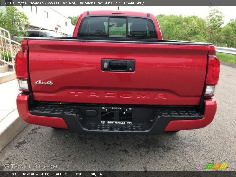 Barcelona Red Metallic / Cement Gray 2018 Toyota Tacoma SR Access Cab 4x4