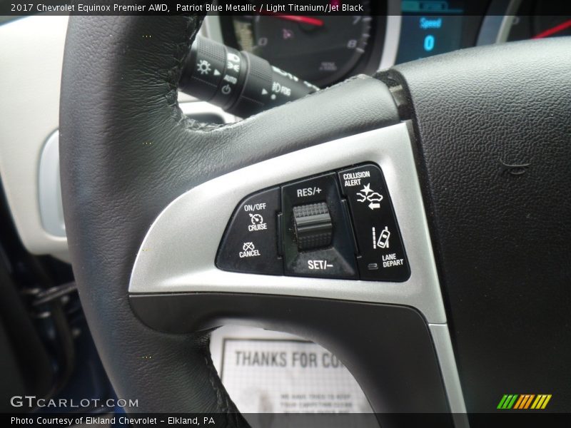 Patriot Blue Metallic / Light Titanium/Jet Black 2017 Chevrolet Equinox Premier AWD