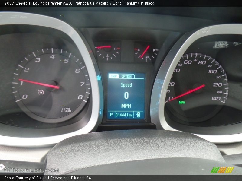 Patriot Blue Metallic / Light Titanium/Jet Black 2017 Chevrolet Equinox Premier AWD