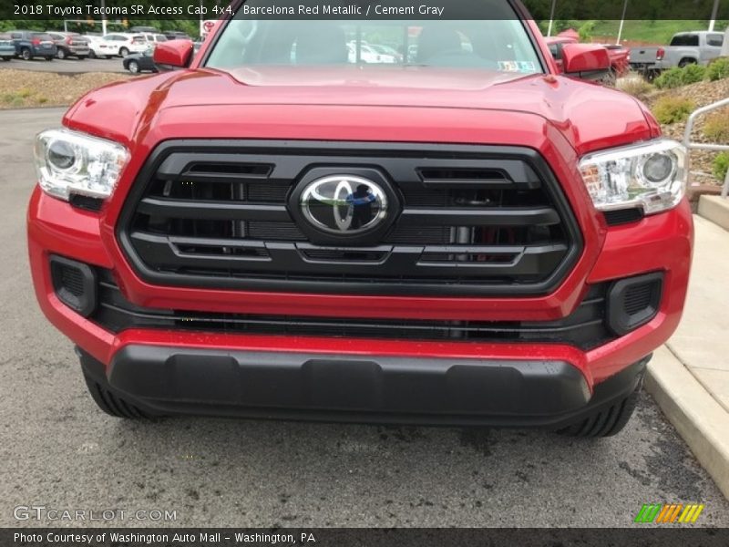 Barcelona Red Metallic / Cement Gray 2018 Toyota Tacoma SR Access Cab 4x4
