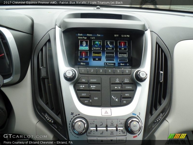Patriot Blue Metallic / Light Titanium/Jet Black 2017 Chevrolet Equinox Premier AWD