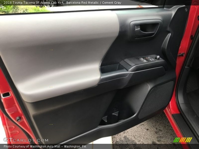 Barcelona Red Metallic / Cement Gray 2018 Toyota Tacoma SR Access Cab 4x4
