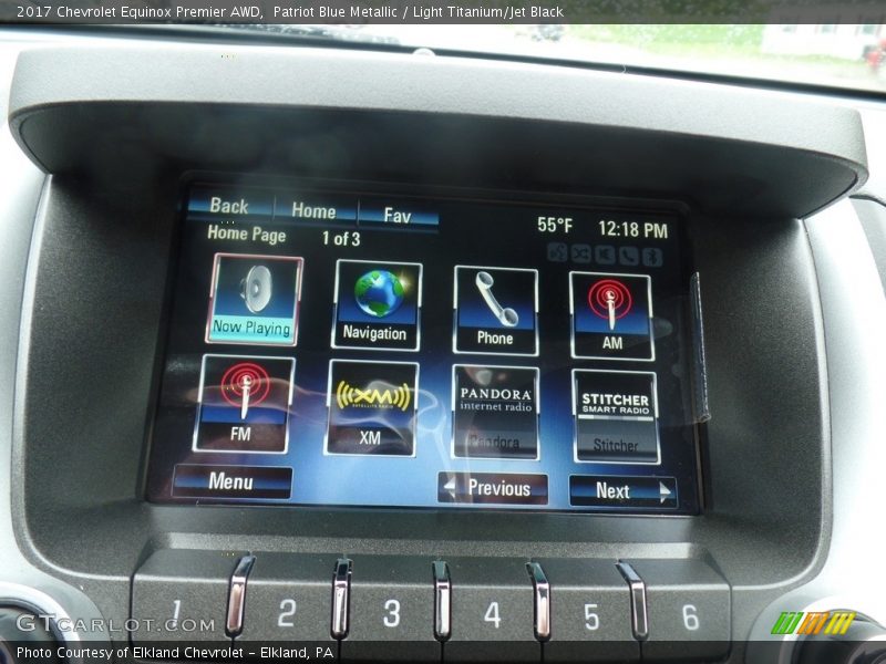 Patriot Blue Metallic / Light Titanium/Jet Black 2017 Chevrolet Equinox Premier AWD