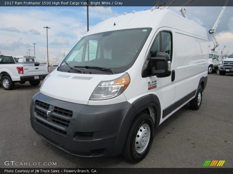 Bright White / Gray 2017 Ram ProMaster 1500 High Roof Cargo Van