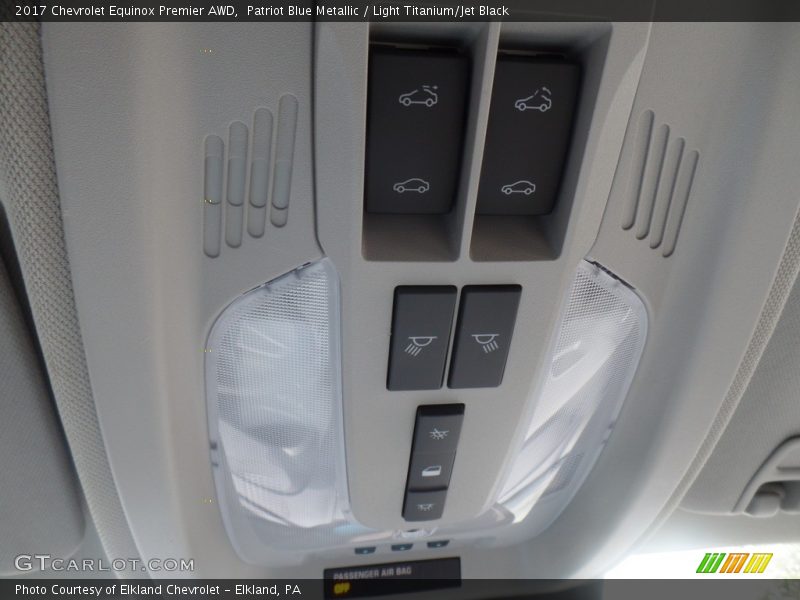 Patriot Blue Metallic / Light Titanium/Jet Black 2017 Chevrolet Equinox Premier AWD