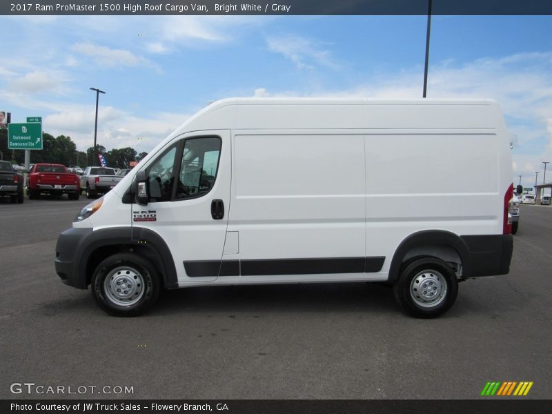 Bright White / Gray 2017 Ram ProMaster 1500 High Roof Cargo Van