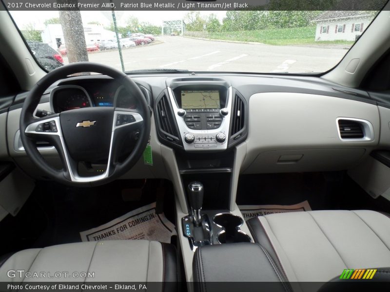Patriot Blue Metallic / Light Titanium/Jet Black 2017 Chevrolet Equinox Premier AWD
