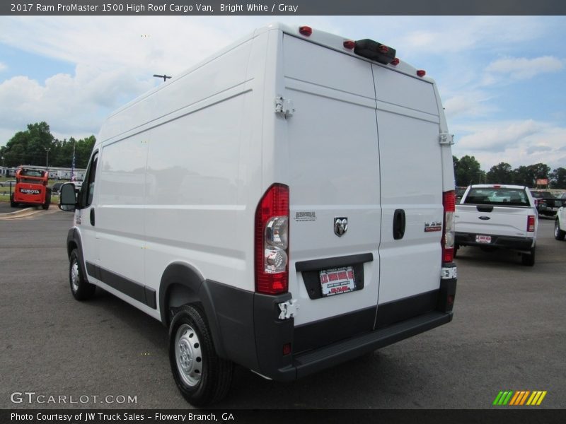 Bright White / Gray 2017 Ram ProMaster 1500 High Roof Cargo Van