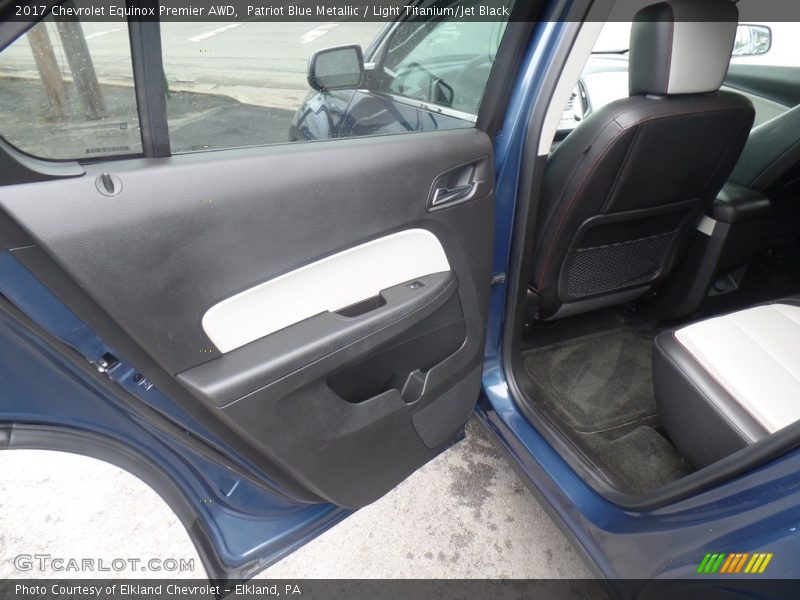 Patriot Blue Metallic / Light Titanium/Jet Black 2017 Chevrolet Equinox Premier AWD