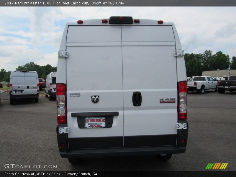 Bright White / Gray 2017 Ram ProMaster 1500 High Roof Cargo Van