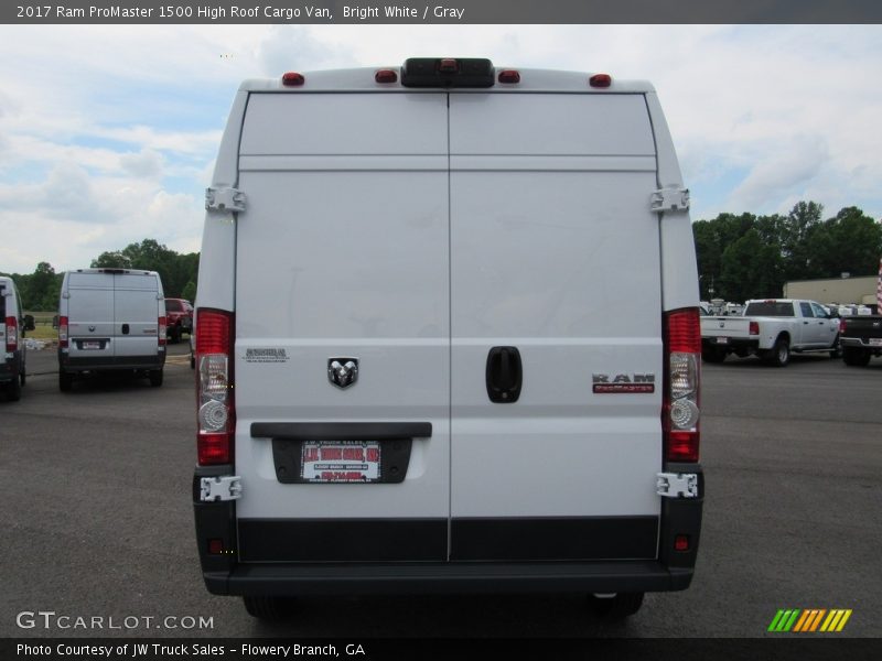 Bright White / Gray 2017 Ram ProMaster 1500 High Roof Cargo Van