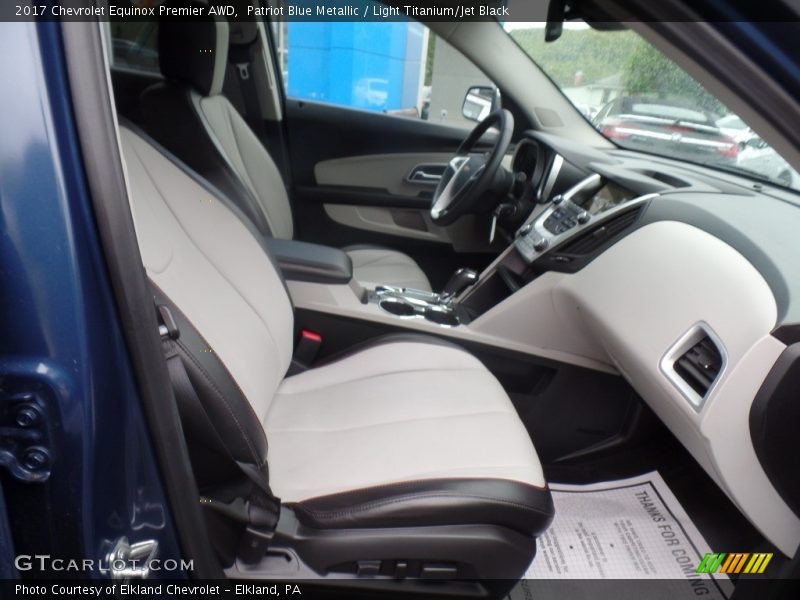 Patriot Blue Metallic / Light Titanium/Jet Black 2017 Chevrolet Equinox Premier AWD