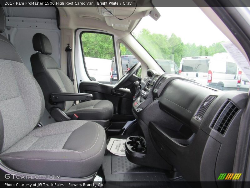 Bright White / Gray 2017 Ram ProMaster 1500 High Roof Cargo Van