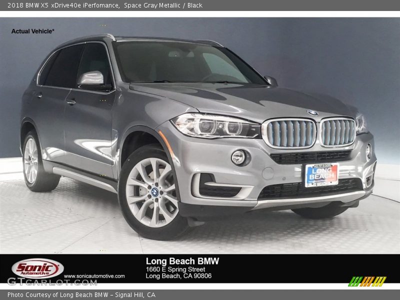 Space Gray Metallic / Black 2018 BMW X5 xDrive40e iPerfomance
