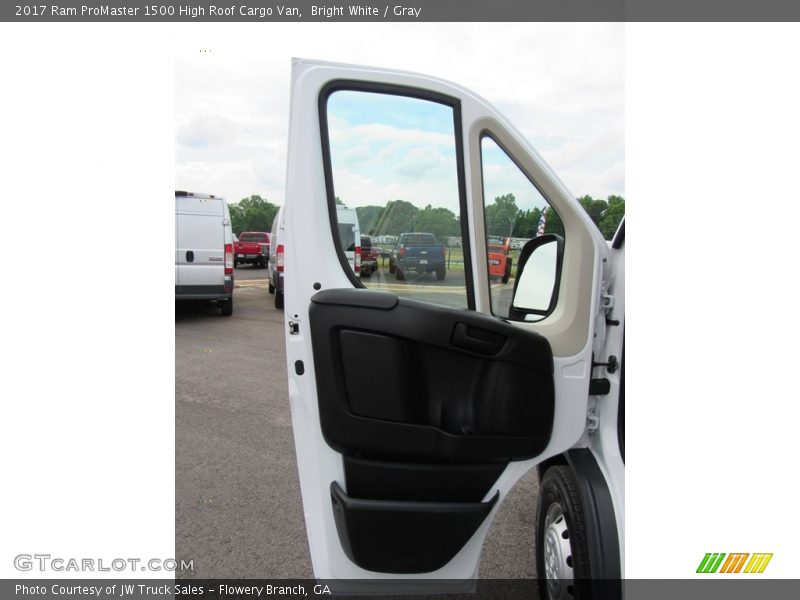 Bright White / Gray 2017 Ram ProMaster 1500 High Roof Cargo Van