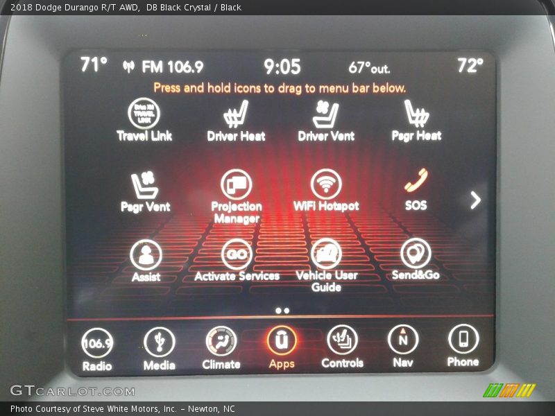 DB Black Crystal / Black 2018 Dodge Durango R/T AWD