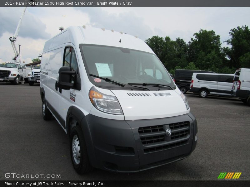 Bright White / Gray 2017 Ram ProMaster 1500 High Roof Cargo Van