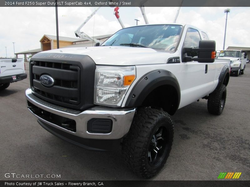 Oxford White / Steel 2014 Ford F250 Super Duty XLT SuperCab 4x4
