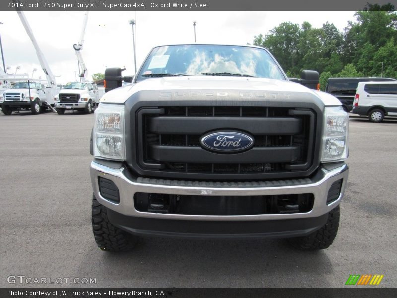 Oxford White / Steel 2014 Ford F250 Super Duty XLT SuperCab 4x4