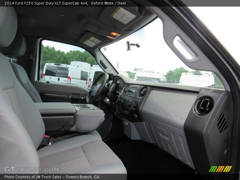 Oxford White / Steel 2014 Ford F250 Super Duty XLT SuperCab 4x4