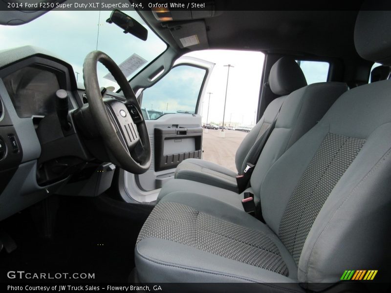Oxford White / Steel 2014 Ford F250 Super Duty XLT SuperCab 4x4